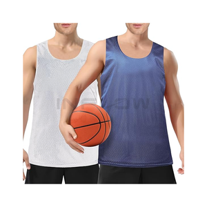 Gilets réversibles respirants de grande taille pour l'entraînement en équipe Maillot de football américain léger personnalisé Adulte Été UPF 50 + - Product Image 1