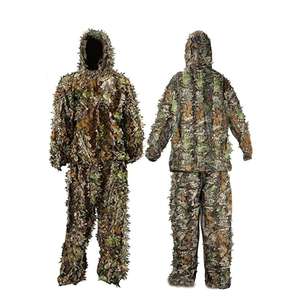 Ghillie <b>Suits</b> 3D Lightweight Hunting Camo Clothing Woodland Tactical Gilly Gillies Apparel for Hunting Wildlife Camouflage <b>Suit</b> - Product Image 1