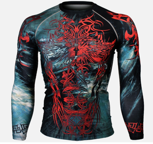 Camisa de baño de tela reciclada respetuosa con el medio ambiente con impresión personalizada - Product Image 1