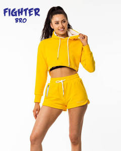 Conjunto de pantalones cortos y Sudadera con capucha unisex personalizado de algodón para hombre, conjuntos de pantalones cortos de verano, ropa para correr - Product Image 3