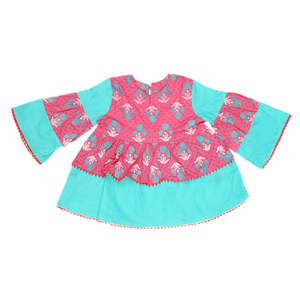 Ensemble en coton imprimé pour filles 3 pièces - Rose - Product Image 3