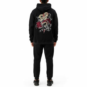 Ventes en gros de survêtements pour hommes de haute qualité, broderie, en coton molletonné, deux pièces, survêtements de sport pour hommes à bas prix - Product Image 2