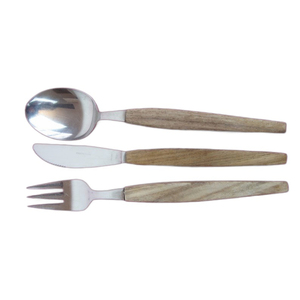 Couverts en bois modernes faits à la main couverts marron élégant pour les mariages maison dîner fourchettes de haute qualité prix bon marché fait à la main en Inde - Product Image 3
