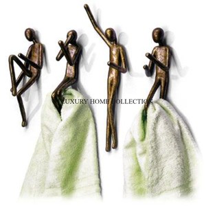 Rustic Farmhouse Brass <b>Wall</b> Hooks <b>Hangers</b> with Huge Demand for Adding Vintage Charm and Practical Storage Solutions - Product Image 5
