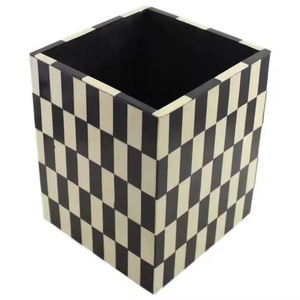 Porte-stylo carré en incrustation d'os de qualité supérieure et support Design unique pour l'élégance et le style par saniya handicraft - Product Image 1