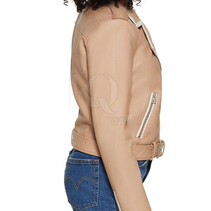 Veste en cuir tricotée légère et respirante à manches longues pour femme, coupe ajustée, hiver - Product Image 3