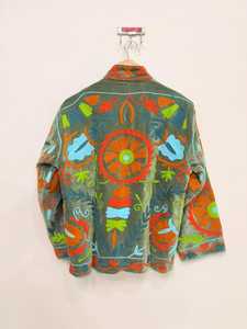 Handmade <b>Velvet</b> Suzani <b>Jacket</b> For <b>Women</b> Warm Embroidered Cotton Coat Indian Boho Hippie Winter Outerwear Gift For Her - Product Image 5