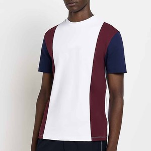 Hommes 2023 Simple col rond à manches courtes décontracté graphique bloc sweats hauts t-shirts pour hommes t-shirt régulier - Product Image 6