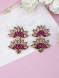 Pendientes bordados en blanco y amarillo de los mejores estilos, la mejor joyería, pendientes de cuentas de moda multicolor para mujeres y niñas para regalos, pendientes - Product Image 6