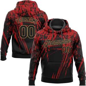 Vente en gros sweats à capuche personnalisés en polyester uni 340 g/m² pour homme sweats à capuche unis à motif imprimé par sublimation - Product Image 1