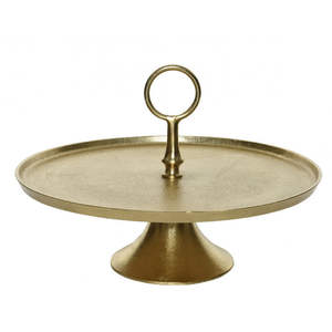 Ensemble de mini présentoirs à cupcakes en aluminium doré de forme ronde de haute qualité, parfait pour la décoration de mariage et l'affichage de table - Product Image 1