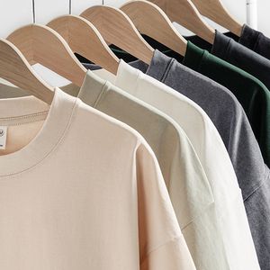 Drop Shoulder Men's T-<b>shirts</b> <b>Custom</b> logo <b>Design</b> Blank Cotton Men's O Neck T <b>shirts</b> - Product Image 5