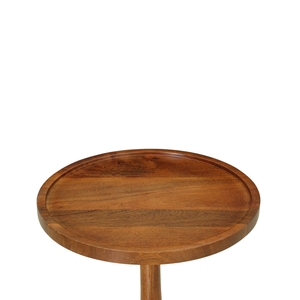 Ensemble de 2 tables d'appoint modernes en bois de manguier, finition brune, écologiques, pour chambre à coucher, salon, canapé ou chevet - Product Image 6