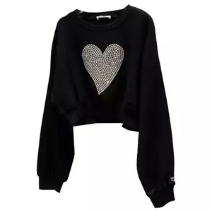 Women's Solid Color O-Neck Sweatshirt Fashionable and Comfy Pullover Long Sleeve <b>Tops</b> <b>Layering</b> with - Product Image 1