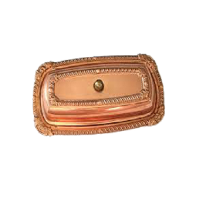 Beurrier en cuivre de créateur Beurrier de forme rectangulaire de taille personnalisée avec une qualité de luxe à un prix acceptable - Product Image 1