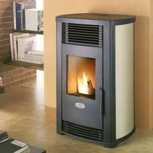 Estufa calefactora de pellets de madera para interiores moderna - Product Image 2