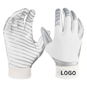 Guantes de fútbol americano de tamaño personalizado de alta calidad Cómodo diseño de cuero ligero Las mejores opciones al por mayor - Product Image 1