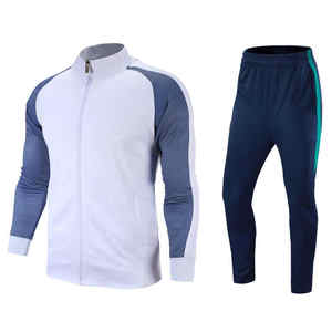 Conjuntos de uniformes de entrenamiento de media cremallera de otoño para hombre al por mayor, ropa deportiva transpirable para deportes al aire libre, traje de gimnasio, talla XL, conjuntos de uniformes de entrenamiento de media cremallera - Product Image 1