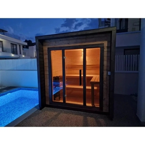 Saunas traditionnels pour 6 personnes, sauna à vapeur extérieur + livraison gratuite - Product Image 4