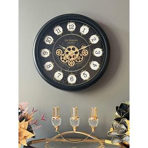 Orologio da parete rotondo vittoriano con ruota - Product Image 1
