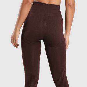 Mallas de yoga antibacterianas transpirables de alta compresión y cintura para mujer unisex con estampado personalizado e impresión por transferencia de calor - Product Image 5