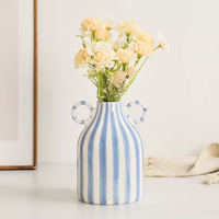 GRANDE RÉDUCTION Vase en céramique artisanal de luxe, écologique, design élégant, base antidérapante empêchant le renversement accidentel