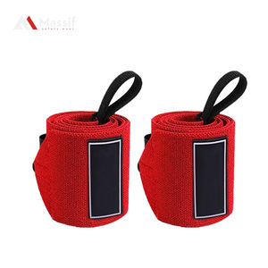 Heavy Duty Powerlifting Entrenamiento cruzado Levantamiento de pesas muñequeras levantamiento de pesas Muñequeras de gimnasio personalizadas - Product Image 3