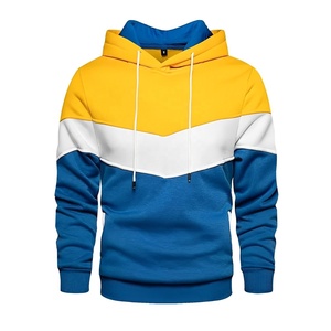Sudadera con Capucha Estampada en Bloques de Color con Costuras OEM, Sudadera Deportiva Ajustada para Hombre, Ropa Deportiva para Correr, Sudaderas Personalizadas, Sudadera para Hombre - Product Image 2
