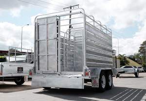 Remolque de Acero para Ganado Porcino, Bovino y Ovino, Remolque para Transporte de Ganado, Remolque con Valla para Granja - Product Image 2