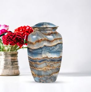 โกศแบบยุโรปและอเมริกันที่เป็นมิตรกับสิ่งแวดล้อมสำหรับเก็บอัฐิของผู้ใหญ่ ขนาด 10 นิ้ว ดีไซน์ปรับแต่งได้ ทนทาน - Product Image 2