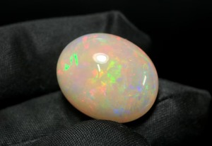 21.10 CT โอปอลทรงหลังเบี้ยโอปอลแบบเอธิโอเปียแท้พลอยโอปอลแบบหลายไฟโอปอลหลวมสำหรับเครื่องประดับอัญมณี ocbirthstone หินของขวัญ - Product Image 4