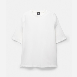 Camiseta de manga corta con cuello redondo acanalado suave para hombre 280GSM 100% camiseta en blanco de algodón - Product Image 1