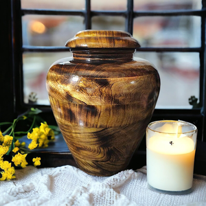Handcrafted Mango Wood Urn Pot Design for Human And pet Pet Ashes <b>Memorial</b> <b>Keepsake</b> For Pet And Humans - Product Image 6