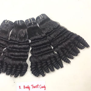 Mèches de cheveux humains vierges péruviens, non traités, cuticules vierges alignées, tissage corporel, cheveux bouclés - Product Image 1