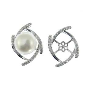 Bases para Colgantes Plateadas, Bases para Colgantes de Plata para Cuentas Redondas, Dijes al por Mayor, Joyería DIY - Product Image 2