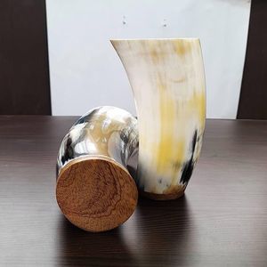 Top-Trending Viking Horn Mug Verre gravé personnalisé Verres chauds polis par HF Crafts Best Seller Cup Viking Horn Design - Product Image 1