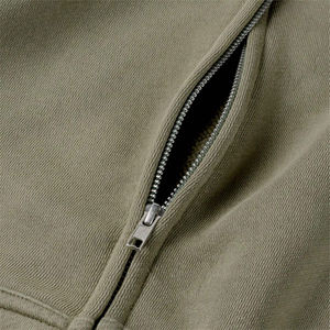 เสื้อฮู้ดดี้ผ้าฟลีซดีไซน์ใหม่ ซิปหน้า คุณภาพพรีเมียม เสื้อผ้าฤดูหนาวสำหรับผู้ชาย เสื้อฮู้ดดี้ผ้าฟลีซซิปหน้า ผ้าฝ้ายผสมพื้นฐาน - Product Image 6