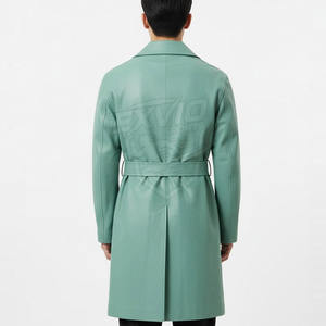 <b>Winter</b> Wear <b>Long</b> Sleeves <b>Men</b> Leather <b>Long</b> <b>Coat</b> 2026 New Arrival Best Price <b>Men</b> Leather <b>Coat</b> - Product Image 2