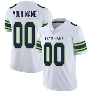 Camiseta de Fútbol Americano de Malla de Poliéster con Impresión Digital de Logotipo Personalizado para Adultos, Talla Grande, Transpirable, de Secado Rápido y Antibacteriana - Product Image 1