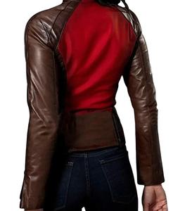 Chaqueta Bomber de Cuero Larga y Delgada para Hombre, de Alta Calidad, con Cierre, Impermeable, Color Marrón, Estilo Motociclista, Personalizable con su Propio Logotipo 2026 - Product Image 5