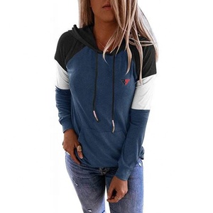 RUKHMAL SPORTS Sudadera con capucha de bloque de color para mujer de la mejor calidad con logotipo impreso personalizado a precio mayorista - Product Image 1