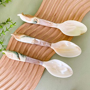 ช้อนแม่มุกสุดหรูพร้อมผิวขัดเงาสำหรับการจัดโต๊ะและของขวัญสุดหรู - Product Image 2