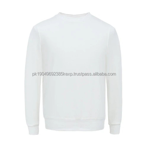 Tela personalizada de alta calidad 100% algodón peso pesado cuello redondo algodón mezclado sudadera hombres con sudadera personalizada - Product Image 4