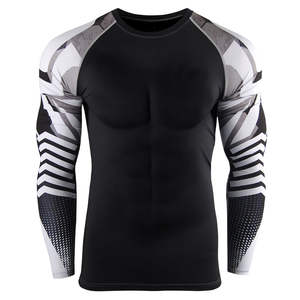 Taux réglable Hommes Rash Guard Conceptions entièrement personnalisées Top Tendance confortable Respirant Hommes Rash Guard avec Qualité Premium - Product Image 1