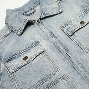 Oversized Wholesale Embossed <b>Denim</b> <b>Jacket</b> Suppliers High Quality <b>Denim</b> <b>Men</b> <b>Jackets</b> Manufacturer <b>Men'S</b> Top - Product Image 5