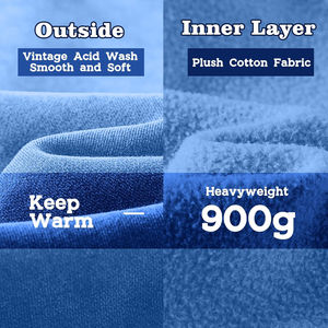 Sweat à capuche décontracté pour homme, hiver 2025, imprimé, avec poche, meilleure qualité OEM, drôle, surdimensionné, respirant, lavé - Product Image 4