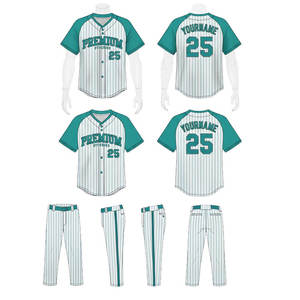 เสื้อเบสบอลสโมสร ออกแบบโลโก้เองได้ รับผลิตแบบ OEM ชุดทีม เสื้อแบบติดกระดุมและกางเกง แบบซับลิเมชั่น - Product Image 4