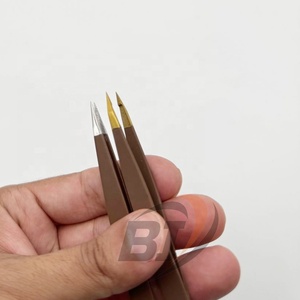 Pinzas para Cejas de Acero Inoxidable con Punta Puntiaguda, Ecológicas, Ligeras, Grado A+, con Logotipo Personalizado al por Mayor, para Depilación Precisa - Product Image 3