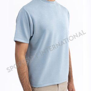 Camiseta de Hombre 100% Algodón, Venta Caliente, Logotipo Personalizado, Buena Calidad, Serigrafía, Color Sólido - Product Image 5