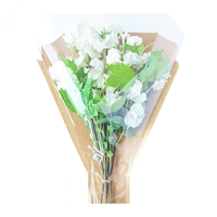 Emballage de fleurs, sacs transparents imperméables pour fleurs, sacs en papier kraft pour fleurs fraîches, sacs d'emballage pour bouquets OPP